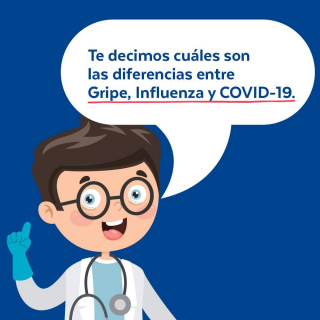 Te decimos cuáles son las diferencias entre gripe, Influenza y COVID-19