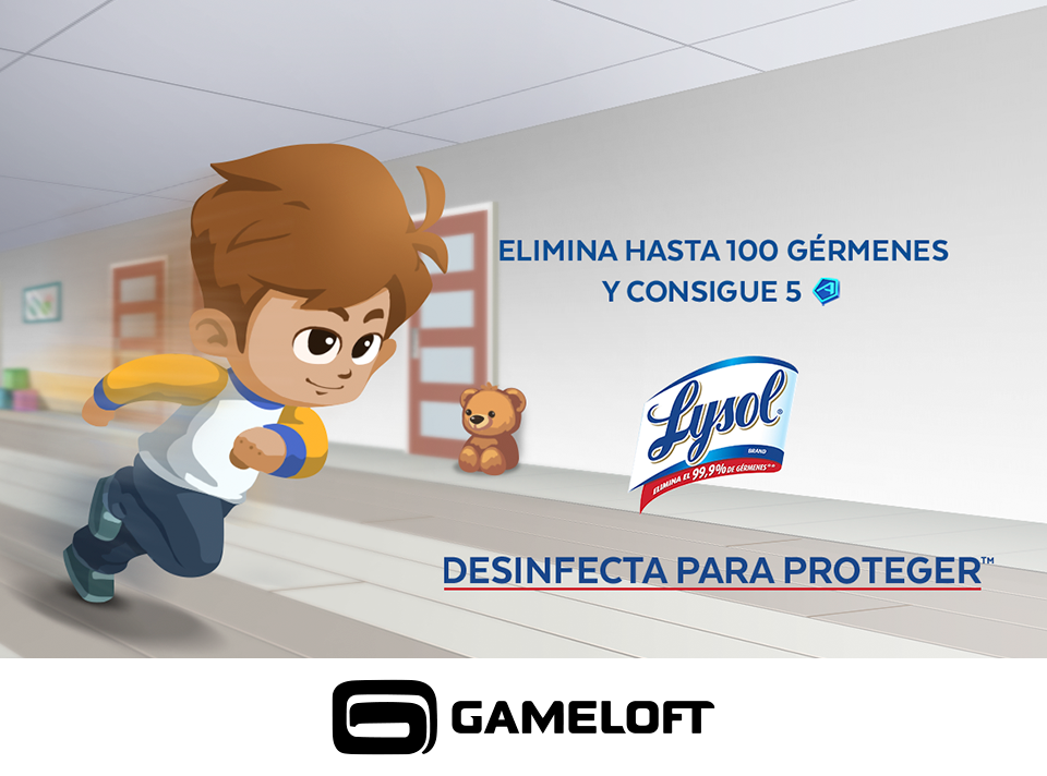 Gameloft y el Programa Contigo de Lysol de México reciben premio por videojuego educativo que ayuda a concientizar a padres y niños sobre hábitos de higiene y desinfección.