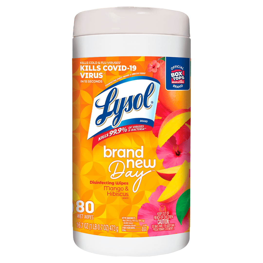 Lysol® Toallitas Desinfectantes para Superficies aroma Mango & Hibiscus 