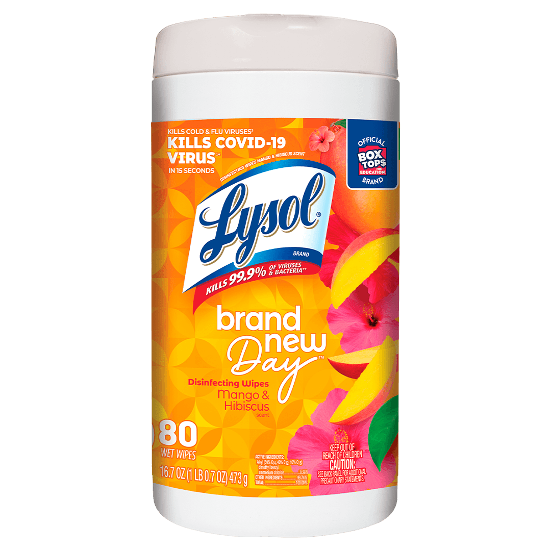 Lysol® Toallitas Desinfectantes para Superficies aroma Mango & Hibiscus